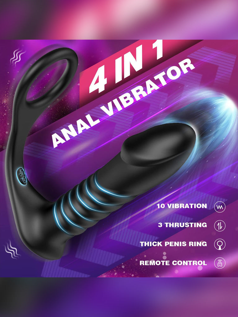 DUO Remote Anal Plug and Cock Ring